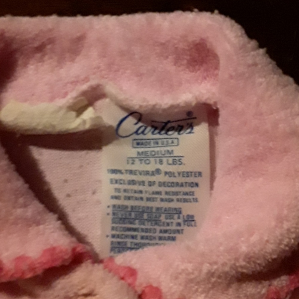 CARTER'S Pale Pink  Baby  Sleeper . - Picture 3 of 4